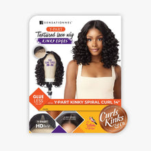 Load image into Gallery viewer, Sensationnel Curls Kinks&amp;co Textured Lace Wig - Y-park Kinky Spiral Curl 14&quot;
