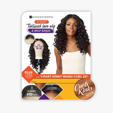 Load image into Gallery viewer, Sensationnel Curls Kinks&amp;co Textured Lace Wig - Y-park Kinky Wand Curl 20&quot;
