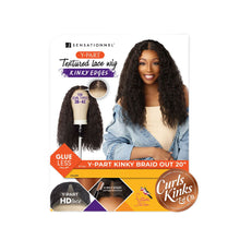 Load image into Gallery viewer, Sensationnel Curls Kinks&amp;co Textured Lace Wig - Y-part Kinky Braid Out 20
