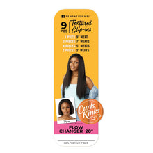 Load image into Gallery viewer, Sensationnel Curls Kinks &amp; Co Premium Fiber Clip-ins - Flow Changer 20
