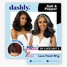Load image into Gallery viewer, Sensationnel Synthetic Dashly Salt &amp; Pepper Hd Lace Front Wig - Sp Lace Unit 2
