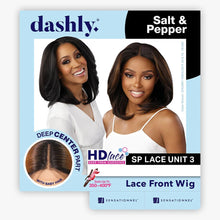 Load image into Gallery viewer, Sensationnel Synthetic Dashly Salt &amp; Pepper Hd Lace Front Wig - Sp Lace Unit 3
