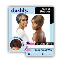 Load image into Gallery viewer, Sensationnel Synthetic Dashly Salt &amp; Pepper Hd Lace Front Wig - Sp Lace Unit 7
