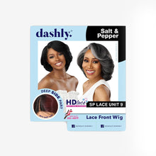 Load image into Gallery viewer, Sensationnel Synthetic Dashly Salt &amp; Pepper Hd Lace Front Wig - Sp Lace Unit 9
