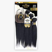 Load image into Gallery viewer, Sensationnel Empire Bundles 10a Human Hair 4x4 Multi Pack - Straight 20 22 24

