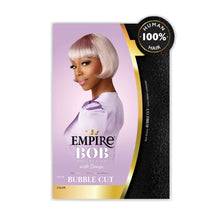 Load image into Gallery viewer, Sensationnel Empire Bob Collection With Bangs 100% Human Hair Wig - Bubble Cut
