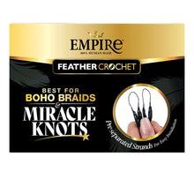 Load image into Gallery viewer, Sensationnel Empire Human Hair Feather Crochet Boho Braids - Deep 10
