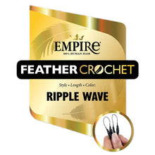 Load image into Gallery viewer, Sensationnel Empire Human Hair Feather Crochet Boho Braids - Ripple Wave 14
