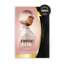 Load image into Gallery viewer, Sensationnel Empire Bob Collection With Bangs 100% Human Hair Wig - Straight Cut 10&quot;
