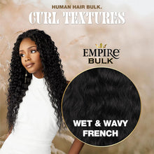 Load image into Gallery viewer, Sensationnel Human Hair Weave Empire Wet &amp; Wavy French Bulk 18&quot;
