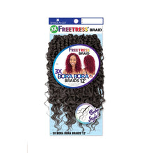 Load image into Gallery viewer, Shake N Go Freetress Crochet Braids - 3x Bora Bora Braids 12&quot;
