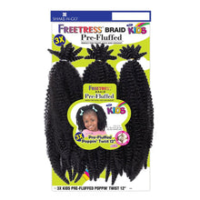 Load image into Gallery viewer, Shake N Go Freetress Synthetic 3x Kids Pre-fluffed Poppin Twist 12&quot;
