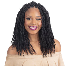 Load image into Gallery viewer, Shake N Go Freetress Crochet Braids 3x Poppin&#39; Gorgeous Loc 12&quot;
