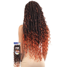 Load image into Gallery viewer, Shake N Go Freetress Synthetic Crochet Braids - 3x Rebel Boho Mermaid Loc 24&quot;
