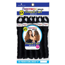 Load image into Gallery viewer, Shake N Go Freetress Synthetic Braid - 6x French Curl 14
