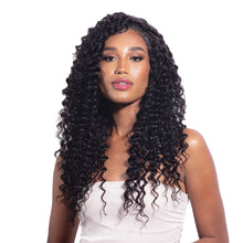 Load image into Gallery viewer, Shake N Go Virgin Remy Hair Weave Glossy 3 Bundles Deep Wave 12"14"16"
