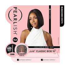Load image into Gallery viewer, Sensationnel Pearlish Bleached Knots Hd Lace Wig - 2x6 Classic Bob 10"
