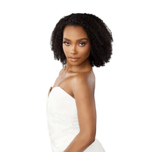 Load image into Gallery viewer, Sensationnel Human Hair Hd Lace Glueless Half Wig- 13a Kinky Burmese Curl 14
