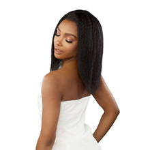 Load image into Gallery viewer, Sensationnel Human Hair Hd Lace Glueless Half Wig- 13a Kinky Straight 18
