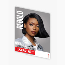 Load image into Gallery viewer, Sensationnel 100% Human Hair Rebold Yaky Weave - Rebold Yaki 10&quot;
