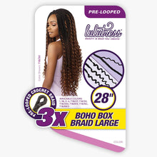 Load image into Gallery viewer, Sensationnel Lulutress 3x Crochet Braids - Boho Box Braid Large 28"
