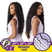 Load image into Gallery viewer, Sensationnel Lulutress Pre-looped 3x Mermaid Locs 24"
