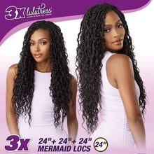 Load image into Gallery viewer, Sensationnel Lulutress Pre-looped 3x Mermaid Locs 24"
