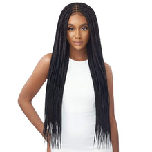 Load image into Gallery viewer, Outre Pre-braided Synthetic Hd 4&quot;x4&quot; Lace Front Wig - Middle Part Feed-in Box Braids 36

