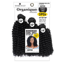Load image into Gallery viewer, Shake-n-go Organique Mastermix Weave - Bohemian Curl 3pcs (14&quot;16&quot;18&quot;)
