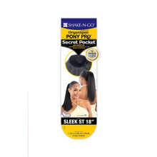 Load image into Gallery viewer, Shake N Go Organique Pony Pro Secret Pocket Ponytail - Sleek Straight 18
