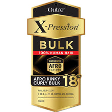Load image into Gallery viewer, Outre X-pression 100% Human Braiding Hair Afro Kinky Curly Bulk 18
