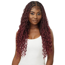 Load image into Gallery viewer, Outre Pre-braided 100% Fully Hand-tied Whole Lace Wig - Boho Box Braids 28&quot;
