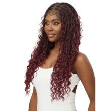 Load image into Gallery viewer, Outre Pre-braided 100% Fully Hand-tied Whole Lace Wig - Boho Box Braids 28&quot;
