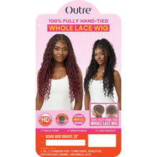 Load image into Gallery viewer, Outre Pre-braided 100% Fully Hand-tied Whole Lace Wig - Boho Box Braids 28&quot;
