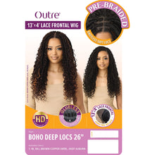 Load image into Gallery viewer, Outre 13x4 Lace Frontal Wig - Boho Deep Locs 26
