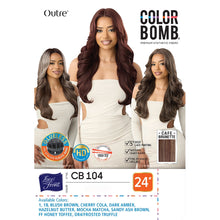 Load image into Gallery viewer, Outre Synthetic Color Bomb Hd Lace Front Wig - Cb104
