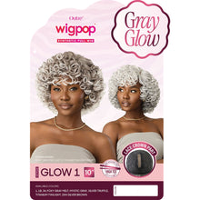 Load image into Gallery viewer, Outre Wig Pop Synthetic Full Wig Gray Glow - Glow 1
