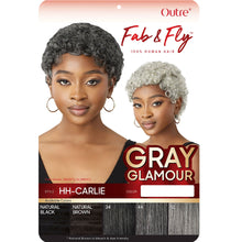 Load image into Gallery viewer, Outre Fab&amp;fly Gray Glamour Human Hair Wig Hh-carlie
