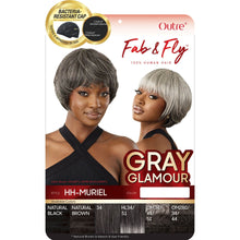 Load image into Gallery viewer, Outre Fab&amp;fly Gray Glamour Human Hair Wig Hh-muriel
