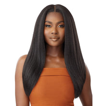 Load image into Gallery viewer, Outre Human Hair Blend 5x5 Lace Closure Wig - Hhb-kinky Straight 24"
