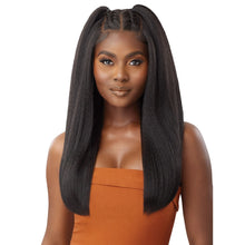 Load image into Gallery viewer, Outre Human Hair Blend 5x5 Lace Closure Wig - Hhb-kinky Straight 24"
