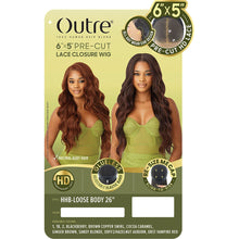 Load image into Gallery viewer, Outre 6x5 Pre-cut Lace Closure Wig - Human Hair Blend - Loose Body 26
