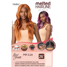 Load image into Gallery viewer, Outre Melted Hairline Synthetic Hd Lace Front Wig - Mh 116
