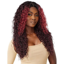 Load image into Gallery viewer, Outre Human Hair Blend 5x5 Lace Closure Wig - Hhb-malaysian Deep 26"
