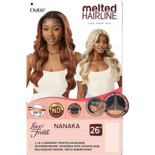 Load image into Gallery viewer, Outre Melted Hairline Synthetic Hd Lace Front Wig- Nanaka
