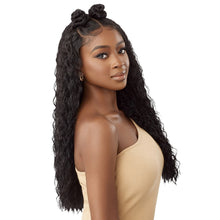 Load image into Gallery viewer, Outre Human Hair Blend 5x5 Lace Closure Wig - Hhb Peruvian Water Wave 24&quot;
