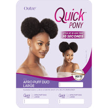 Load image into Gallery viewer, Outre Quick Pony Drawstring Ponytail - Afro Puff Duo Large
