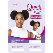 Load image into Gallery viewer, Outre Quick Pony Drawstring Ponytail - Afro Puff Duo Small
