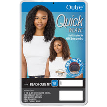 Load image into Gallery viewer, Outre Synthetic Half Wig Quick Weave- Beach Curl 18
