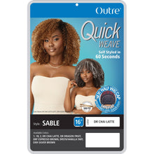 Load image into Gallery viewer, Outre Synthetic Half Wig Quick Weave - Sable
